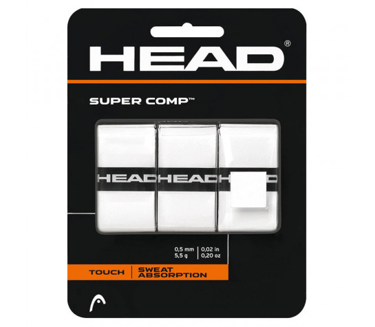 Овергрип Head Super Comp, 0.5 мм, 3 шт, белый Белый image